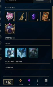 CONTA SMURF D4 MAIN SUPORTE 60% DE WIN - League of Legends LOL