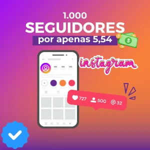 📸Seguidores Instagram📸 1000 seguidores ✅ R$ 5,54 - Redes Sociais