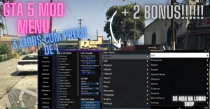 GTA 5 Mod Menu Online Dinheiro Infinito e + Funções + Bônus!