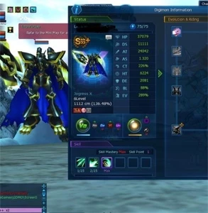 CONTA END GAME GDMO SERVE OMEGA - Digimon Masters Online