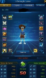 Conta LADMO Mid-end game (omegamon) - Digimon Masters Online
