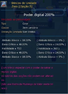 Conta LADMO Mid-end game (omegamon) - Digimon Masters Online