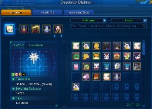 Conta LADMO Mid-end game (omegamon) - Digimon Masters Online