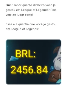Conta de league of legends (lol) no valor de 2450