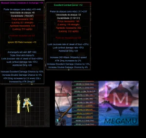 Megamu-Divine-Crossbow-of-Archagel+15-Quiver-Exc+12 - MU Online