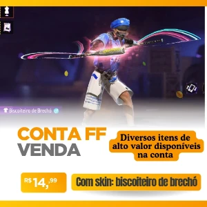 Conta free fire gemada nível 8 + 100 diamantes