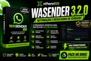 WASender 3.2.0 Completo | Automação de  [conteúdo removido] App Profissional - Redes Sociais