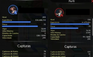 Vendo conta Pokexgames Servidor Gold lvl 203  maker 158 PXG