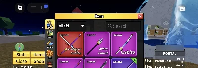 Conta de portal com level max cdk gravity blade é muito mais - Roblox