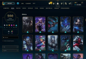 Conta De Lol Com Muita Skin Level 562 - League of Legends