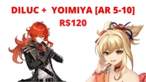 Diluc + Yoimiya [ESTOQUE LOTADO] - Genshin Impact