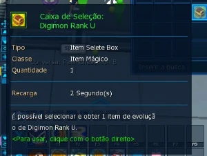 🔥 [La-Omega] Vendo Caixa De Seleção U 🔥 - Digimon Masters Online DMO