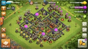 conta cv 10 quase full clash of clans