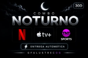 Combo Noturno Netflix+Apple+Hbo MAX | 30 Dias - Assinaturas e Premium