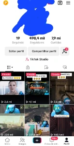 Conta Tiktok 498k Seguidores - Monetizada - Engajada