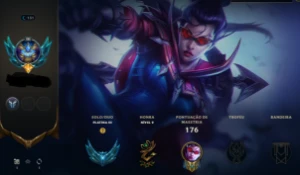 Conta platina 3 ótima para smurf - League of Legends LOL