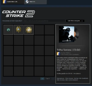 Vendo Conta Steam Csgo 5 Medalhas - Counter Strike