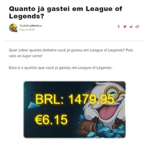 Conta do LoL com 261 Skins e 137 champs - League of Legends