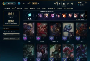 Unranked com TODOS os champs e 255 Skins ( MAIN ADC ) - League of Legends LOL