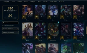 Unranked com 70 Champs e 42 Skins ( MID / TOP / JG ) - League of Legends LOL