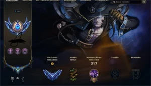 Conta com Pax TF, Riven campeonato Seaseon 2, 1k de skins - League of Legends LOL