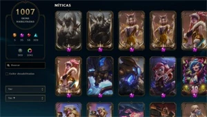 Conta com Pax TF, Riven campeonato Seaseon 2, 1k de skins - League of Legends LOL