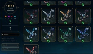 Conta com Pax TF, Riven campeonato Seaseon 2, 1k de skins - League of Legends LOL