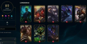 CONTA LOL - LVL 222 - 125 Champions - 82 Skins - League of Legends