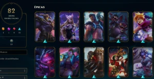 CONTA LOL - LVL 222 - 125 Champions - 82 Skins - League of Legends