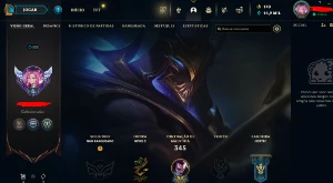 CONTA LOL - LVL 222 - 125 Champions - 82 Skins - League of Legends