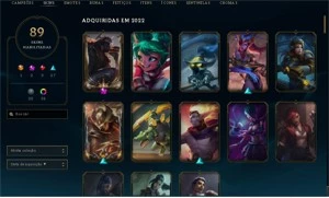 Conta lol, 1kkk de maestria com Talon e 4.7k de rp - League of Legends