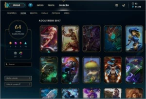 CONTA DIAMANTE 3 COM TODOS OS CAMPEÕES. - League of Legends LOL