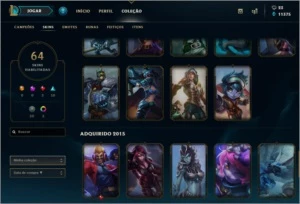 CONTA DIAMANTE 3 COM TODOS OS CAMPEÕES. - League of Legends LOL