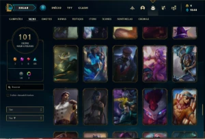 Conta prata 3 com 160 Champs e 101 Skins - League of Legends LOL