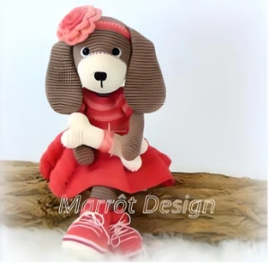Receita em PDF - Cachorra Lili (Lilly) Amigurumi