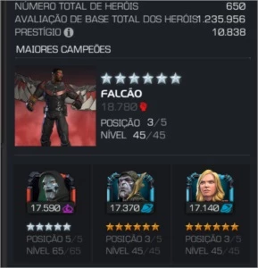 Conta Marvel torneio de campeões - Outros
