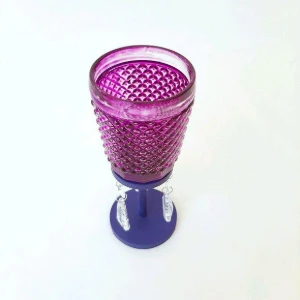 Castiçal Bico de Jaca - Roxo - G - Artesanato e Personalizados