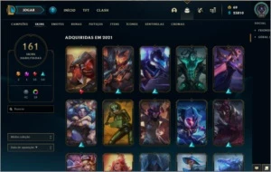 Conta LoL todos os campeões 161 skins - League of Legends