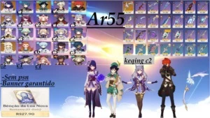 Raiden + Venti + Diluc + keqing c2 + Amos - Genshin Impact