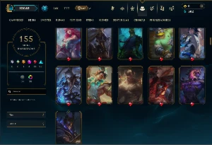 Diamante 3 com 140 Champs e 155 Skins ( MAIN JG ) - League of Legends LOL