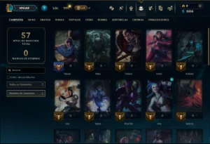 Unranked com 35 Champs e 3 Skins - League of Legends LOL