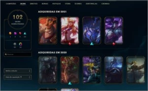 Vendo conta do LOL gold 3 102 skins com Kog'maw Hextec - League of Legends