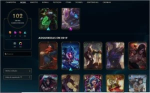 Vendo conta do LOL gold 3 102 skins com Kog'maw Hextec - League of Legends