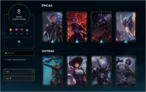 Conta Nivel 37 + 3k600 EA + 30 champs +8 skins - League of Legends LOL