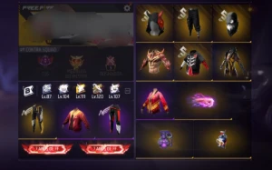 Conta Free Fire Top Itens Raros (Naruto, Jjk) | Passes Antig