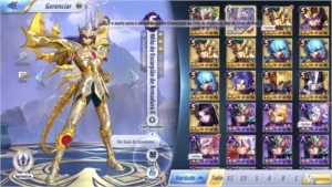 Milo  de Armadura Divina A120 - Saint Seiya Awakening SSA