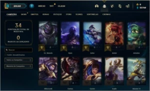 CONTA PLATINA 4 - ESSENCIA PARA TROCAR DE NOME - League of Legends LOL