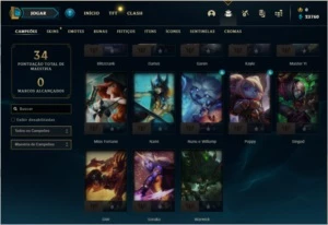 CONTA PLATINA 4 - ESSENCIA PARA TROCAR DE NOME - League of Legends LOL