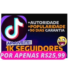 (PROMOÇAO) seguidores do tiktok1k por R$25,99 - Redes Sociais