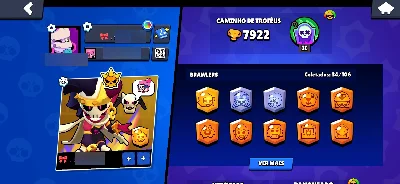 Conta Brawl stars 8000 troféus